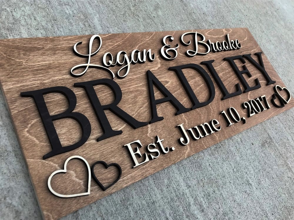 Personalized Wedding Gifts, Custom Wood Signs