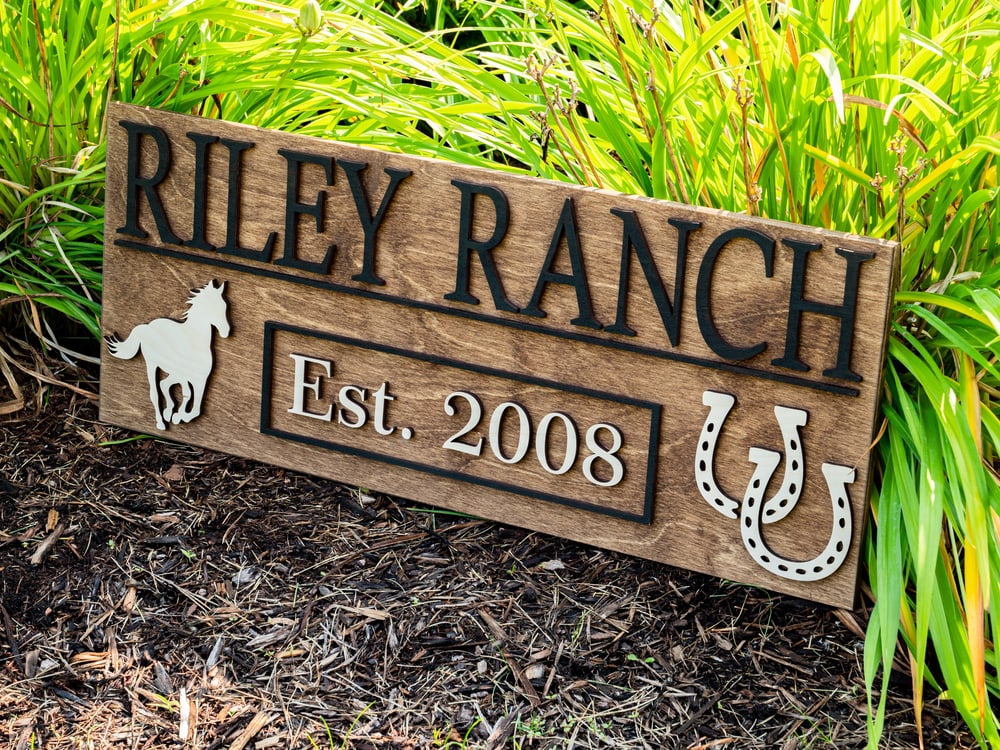 Custom Ranch Signs | Personalized Farm Gift | Ranch Decor | Farm Decor ...