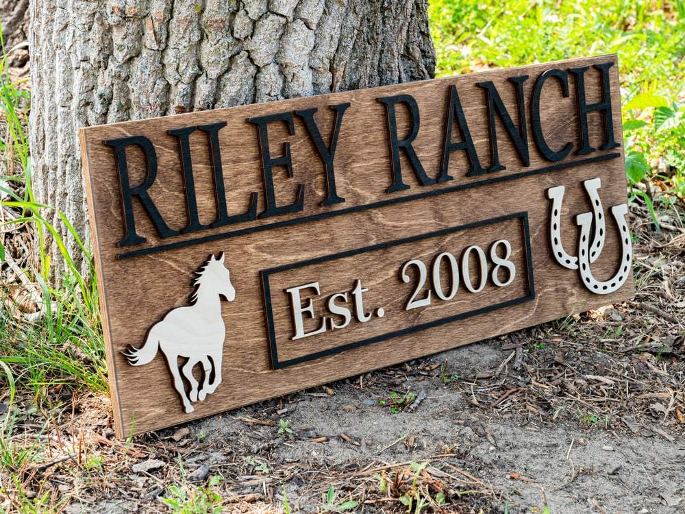 Custom Ranch Signs | Personalized Farm Gift | Ranch Decor | Farm Decor ...