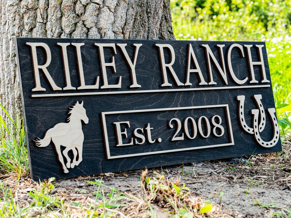 Custom Ranch Signs | Personalized Farm Gift | Ranch Decor | Farm Decor ...